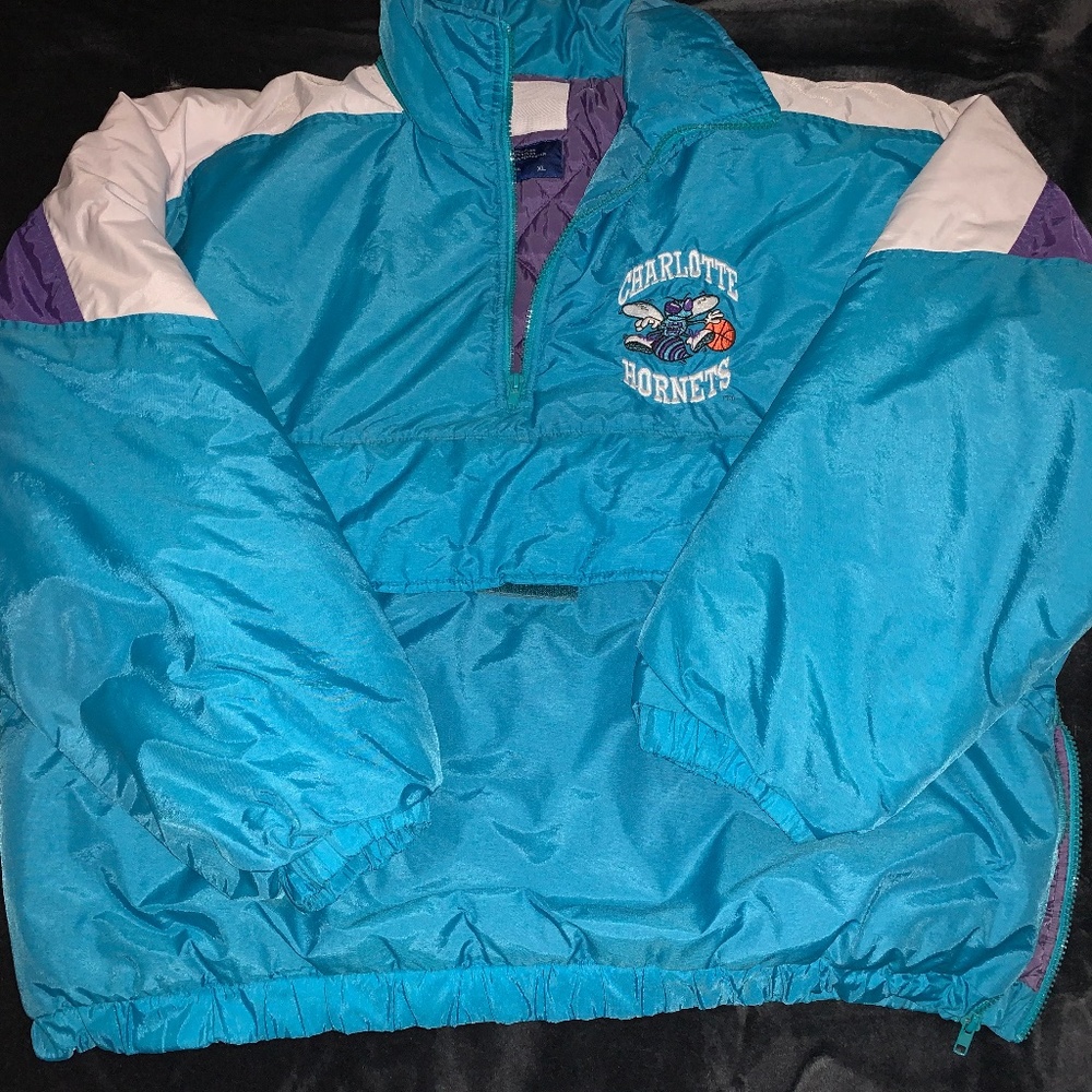 Vintage Charlotte Hornets Warm Up Jacket